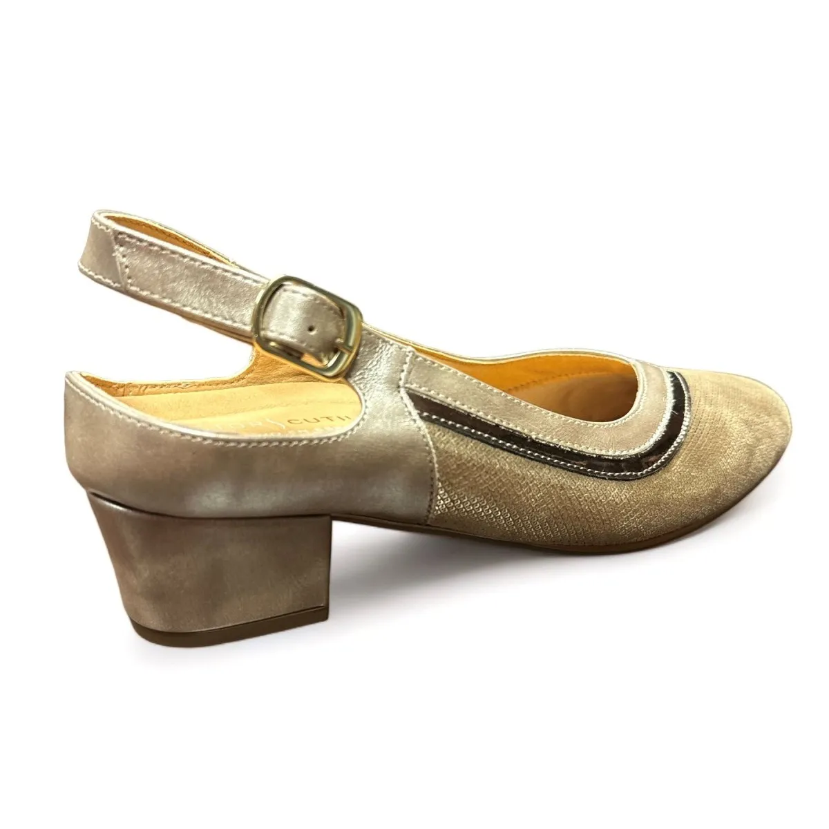 Zapato de vestir ancho especial mujer Doctor Cutillas tacón bajo Doc81195
