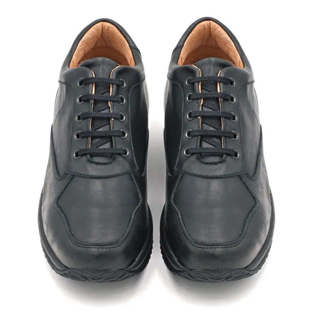 Zapatos Con Alzas Para Hombre Alpino Negro Masaltos