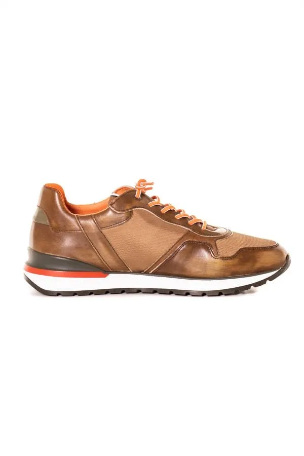Zapatos De Piel Hombre Redskins Patriot Camel Kaki