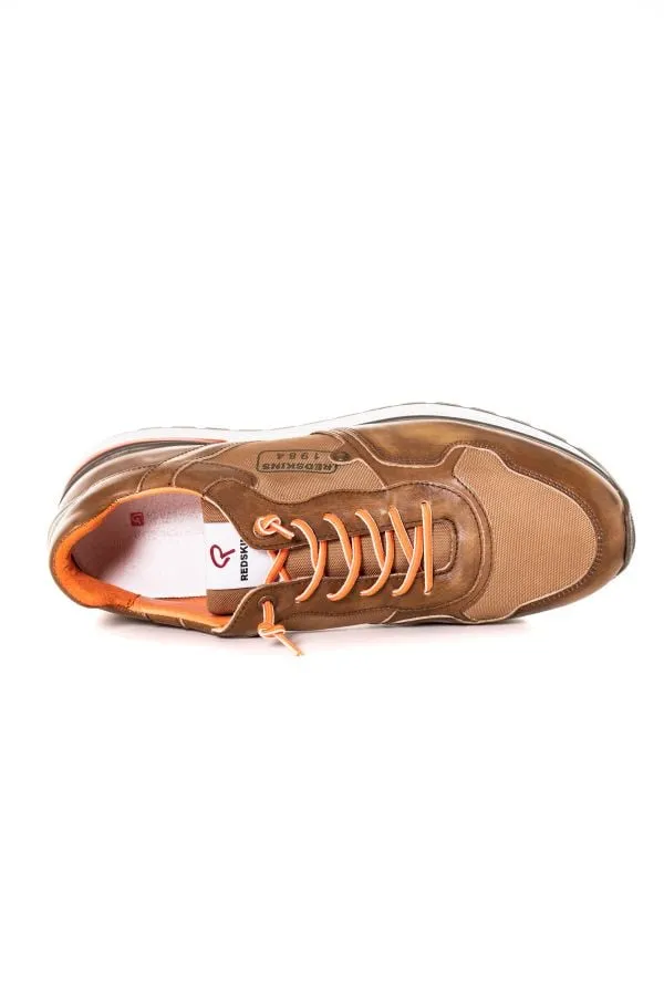 Zapatos De Piel Hombre Redskins Patriot Camel Kaki