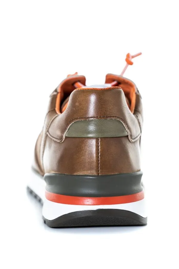Zapatos De Piel Hombre Redskins Patriot Camel Kaki