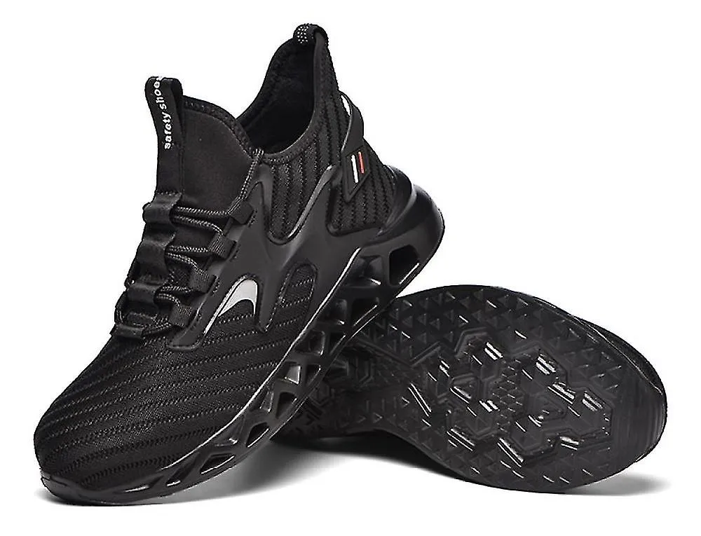 Zapatos de seguridad de trabajo con punta de acero para hombre, zapatos de trabajo antideslizantes a prueba de pinchazos, zapati