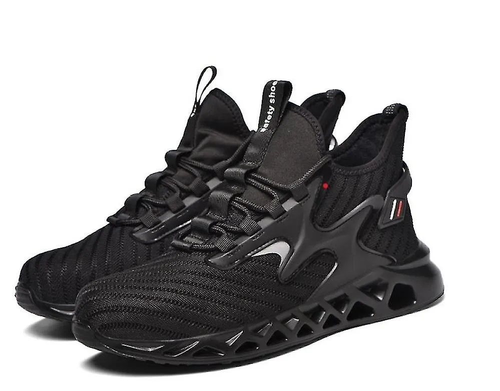 Zapatos de seguridad de trabajo con punta de acero para hombre, zapatos de trabajo antideslizantes a prueba de pinchazos, zapati