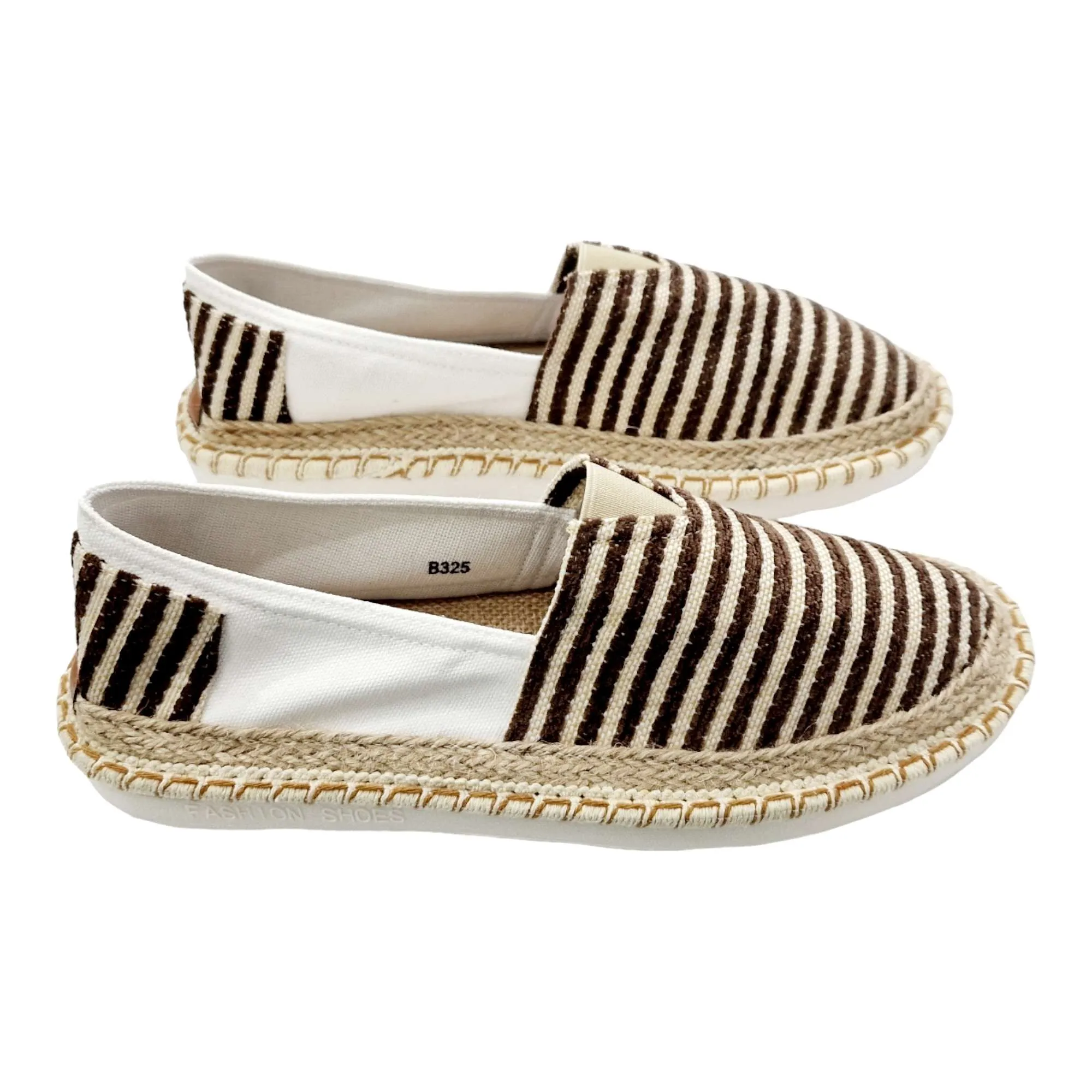 ZAPATOS ESPARTENA HOMBRE COMBINADA RAYAS MARRÓN