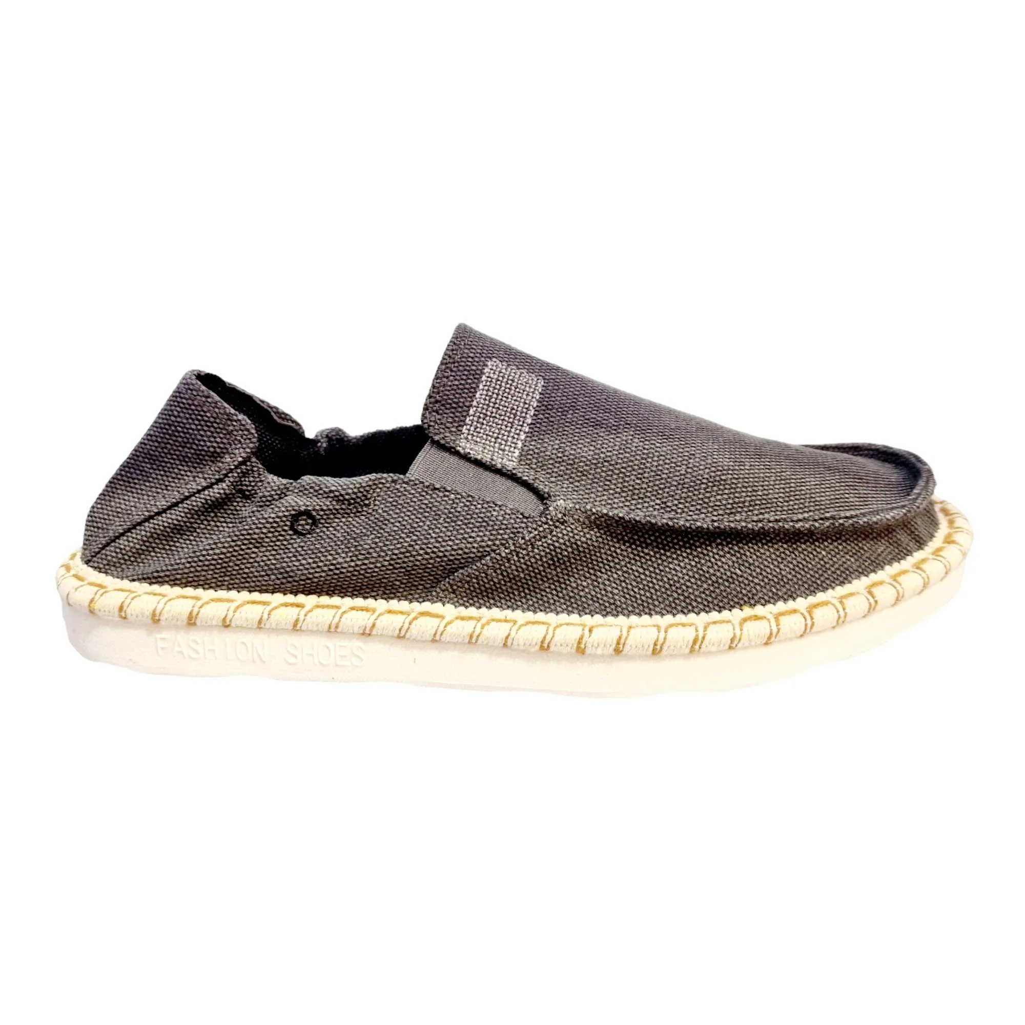 ZAPATOS HOMBRE SLIP ON TEJIDO NEGRO