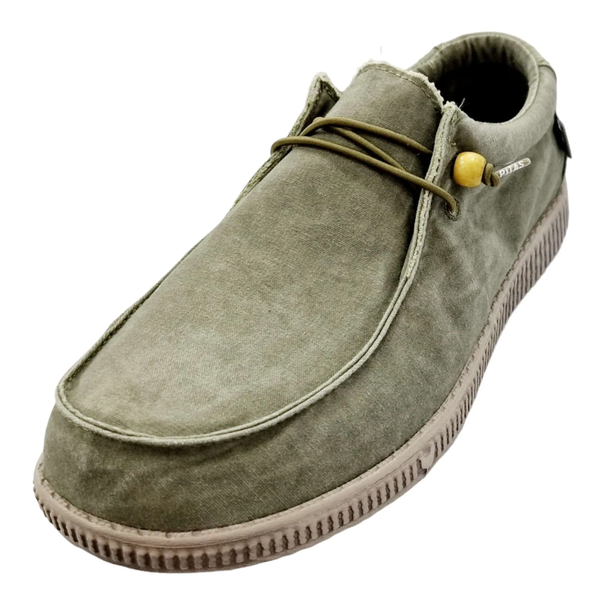ZAPATOS NAÚTICO WALLABI KAKI HOMBRE WALKINPITAS KAKI