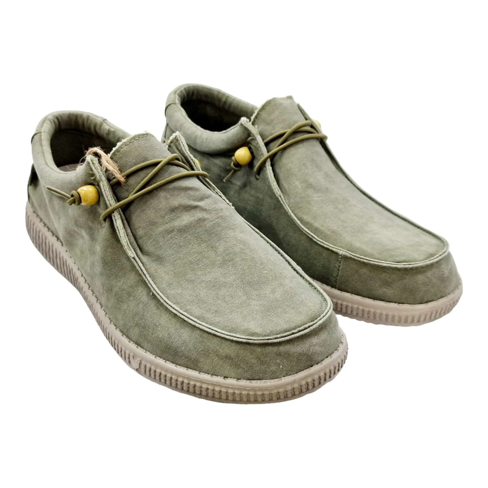 ZAPATOS NAÚTICO WALLABI KAKI HOMBRE WALKINPITAS KAKI