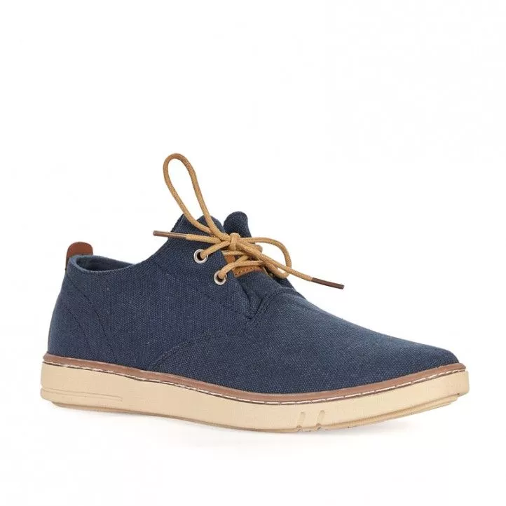 Zapatos sport Sweden Klë de lona azules con cordones
