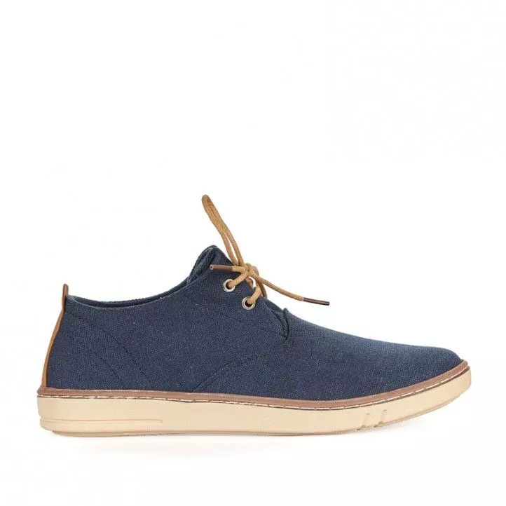 Zapatos sport Sweden Klë de lona azules con cordones