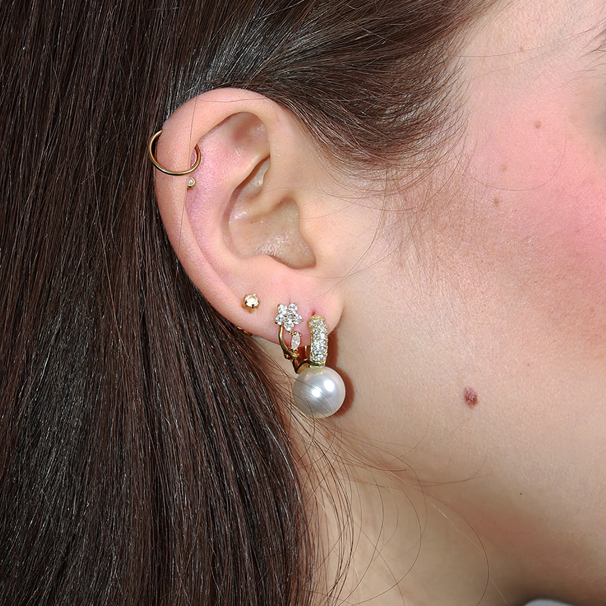 Zarcillos con perla